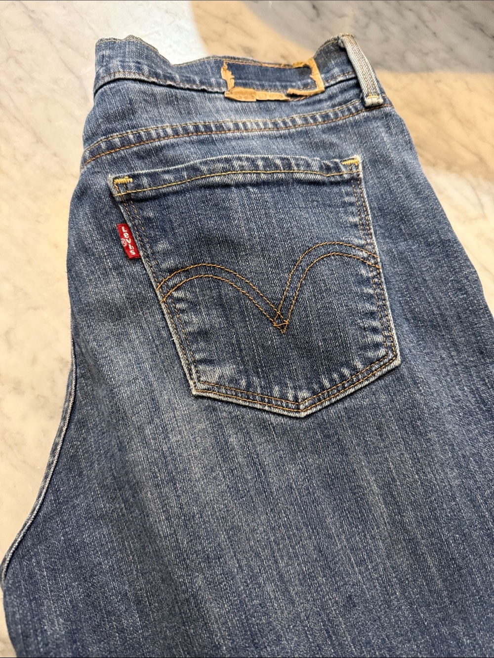 Levi's Medium Blue Straight Leg Jeans